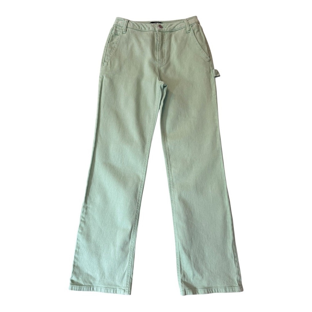 AFRM FEZ‎ Green High Waist Carpenter Pants Straight Leg Size 0 (24)